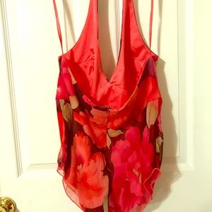 Flower power sleeveless top by Cache